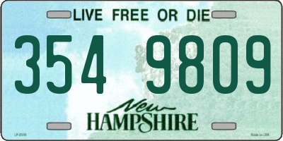 NH license plate 3549809