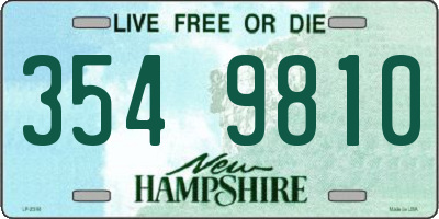 NH license plate 3549810