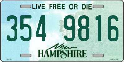 NH license plate 3549816