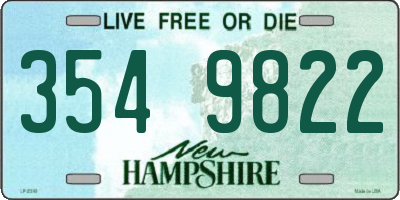 NH license plate 3549822