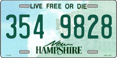 NH license plate 3549828