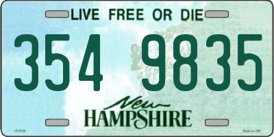NH license plate 3549835