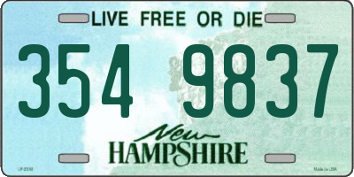 NH license plate 3549837