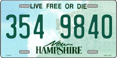 NH license plate 3549840