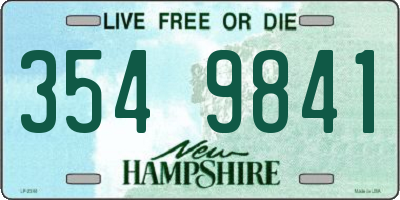 NH license plate 3549841