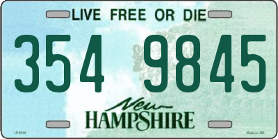 NH license plate 3549845