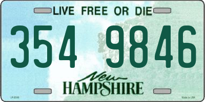NH license plate 3549846