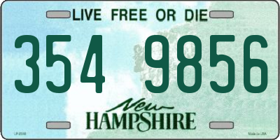 NH license plate 3549856