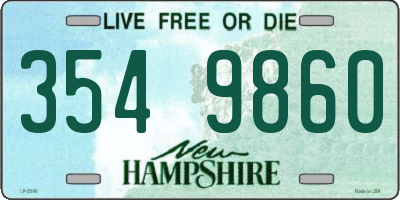NH license plate 3549860
