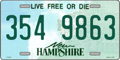 NH license plate 3549863