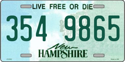 NH license plate 3549865