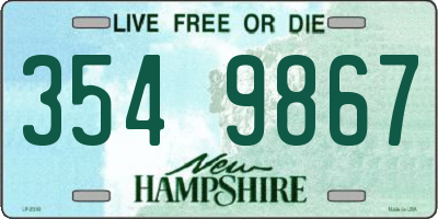 NH license plate 3549867