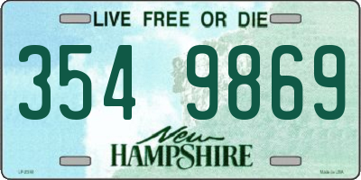 NH license plate 3549869