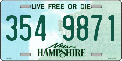 NH license plate 3549871
