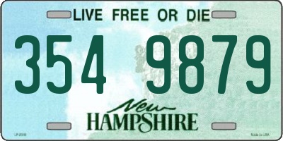 NH license plate 3549879