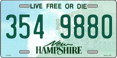 NH license plate 3549880