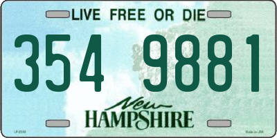 NH license plate 3549881