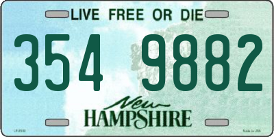 NH license plate 3549882