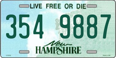 NH license plate 3549887