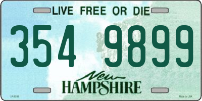 NH license plate 3549899