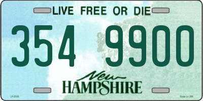 NH license plate 3549900