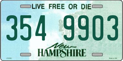 NH license plate 3549903
