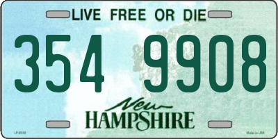 NH license plate 3549908