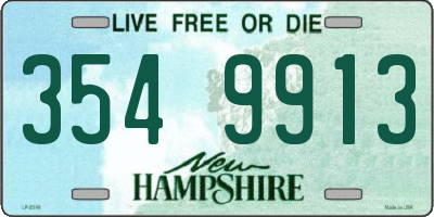 NH license plate 3549913