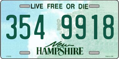 NH license plate 3549918