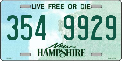 NH license plate 3549929
