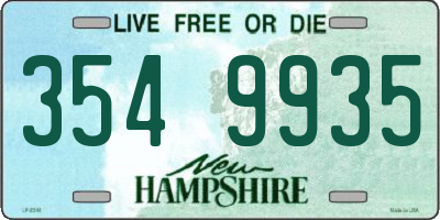 NH license plate 3549935