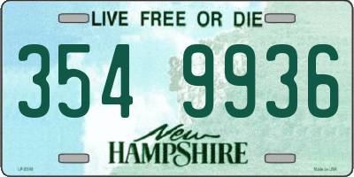 NH license plate 3549936