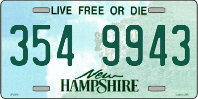 NH license plate 3549943