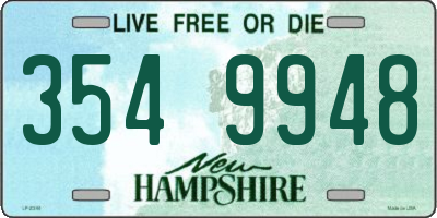 NH license plate 3549948