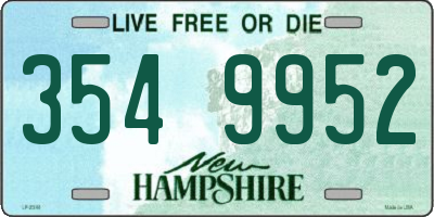 NH license plate 3549952