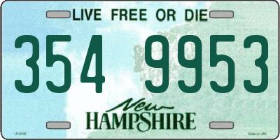 NH license plate 3549953