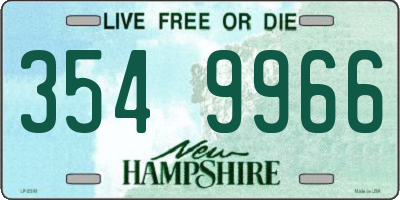 NH license plate 3549966