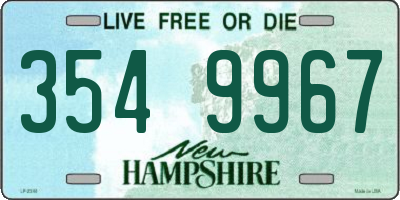 NH license plate 3549967
