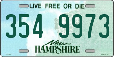 NH license plate 3549973