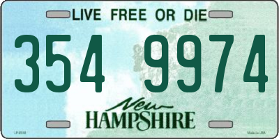 NH license plate 3549974