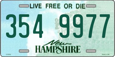 NH license plate 3549977