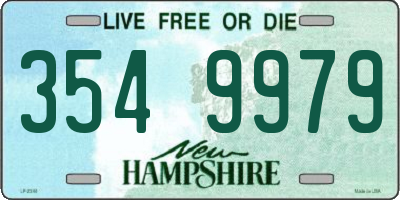 NH license plate 3549979