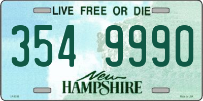 NH license plate 3549990