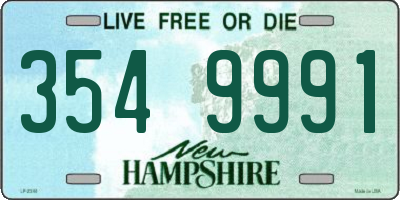 NH license plate 3549991