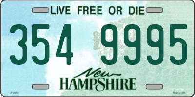 NH license plate 3549995