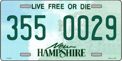 NH license plate 3550029
