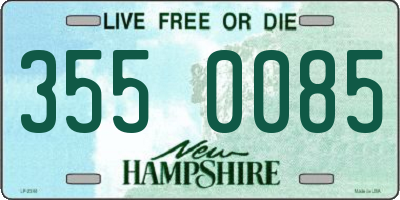 NH license plate 3550085