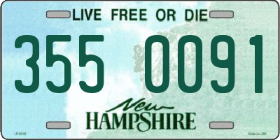 NH license plate 3550091