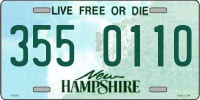 NH license plate 3550110