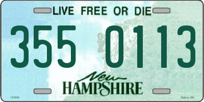 NH license plate 3550113